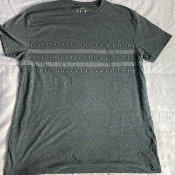 Split Skateboarding Men’s Green/Grey Tee Shirt Size Large - Picture 1 of 6